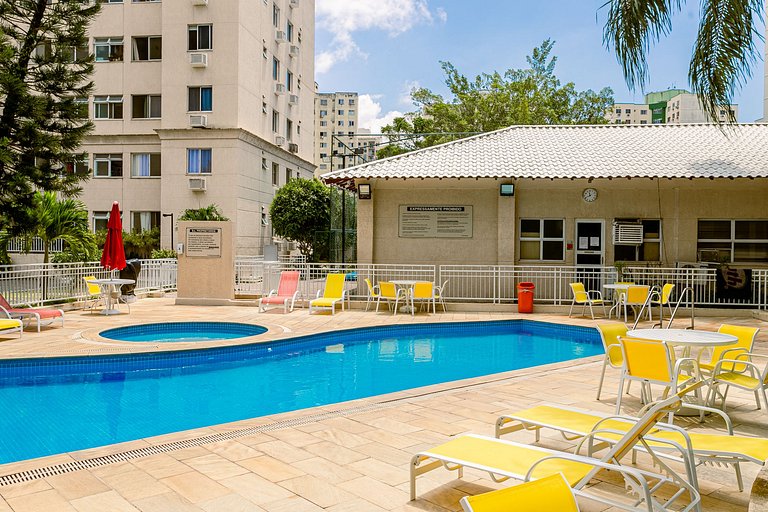 Barra: Riocentro y piscina | 4 huéspedes