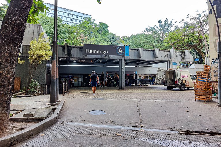 Sunrise Flamengo - 4 Hóspedes, Metrô e Privativo!