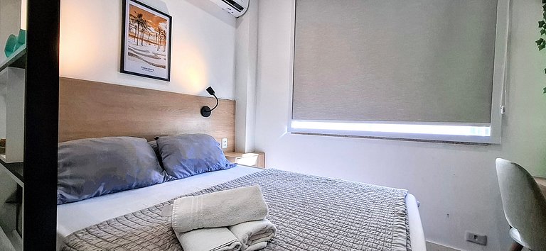 Apê moderno em Copacabana, praia, 4 hóspedes