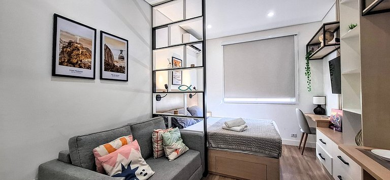 Modern apartment in Copacabana, beach, 4 guests