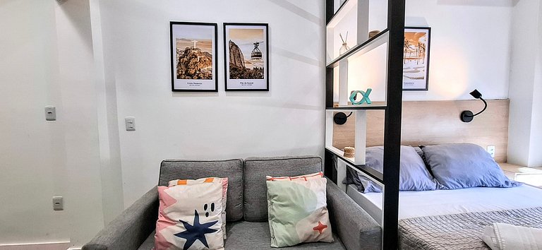 Modern apartment in Copacabana, beach, 4 guests