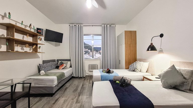 Copacabana: Vista del Cristo y Conforto para 3