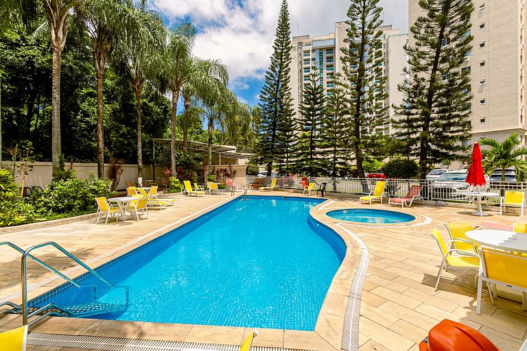 Riocentro Max: 4 hóspedes, Piscina e Conforto