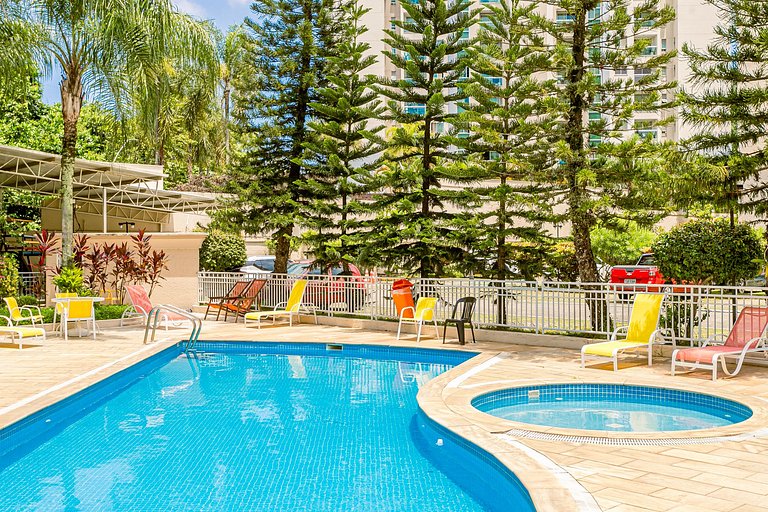 Riocentro Max: 4 hóspedes, Piscina e Conforto