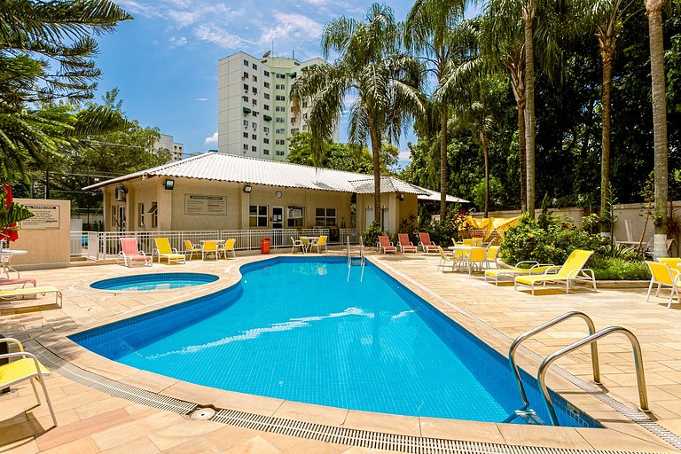 Riocentro Max: 4 hóspedes, Piscina e Conforto