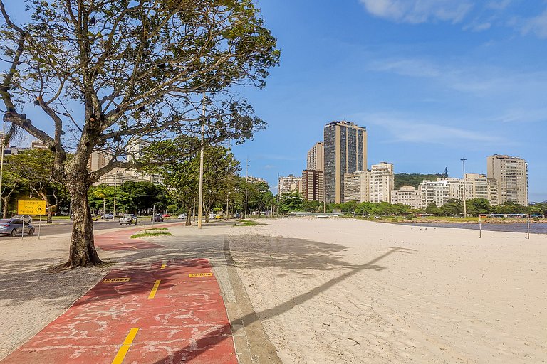 Botafogo - 3 hóspedes, praia e lazer.