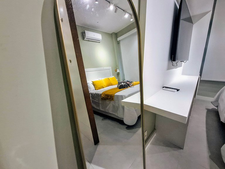 Design, Aconchego e 4 hospedes no Leblon