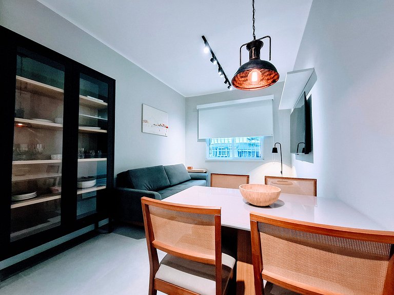 Design, Aconchego e 4 hospedes no Leblon