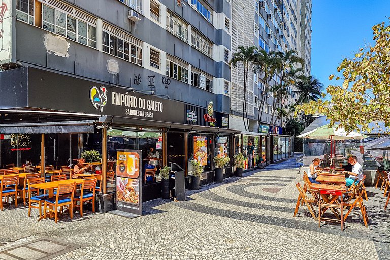 Leblon: Praia, Piscina e Garagem | 4 Hóspedes