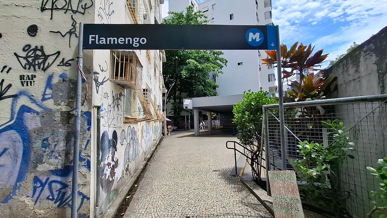 Sunrise Flamengo - 3 Hóspedes, Metrô e Privativo!