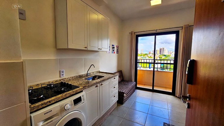 Vila da Saúde: Piscina, Balcón y Confort para 4