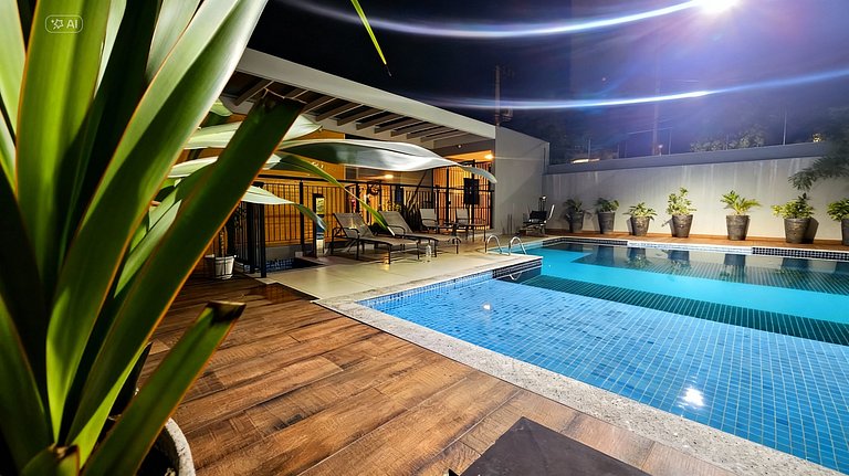 Varanda e Piscina para 4 | Zona Sul de São Paulo