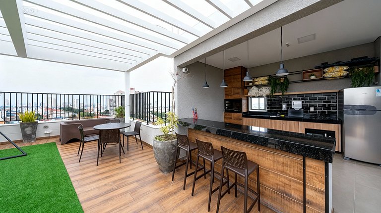 Rent apt Vila Saude SP pool and balcony 4 guests