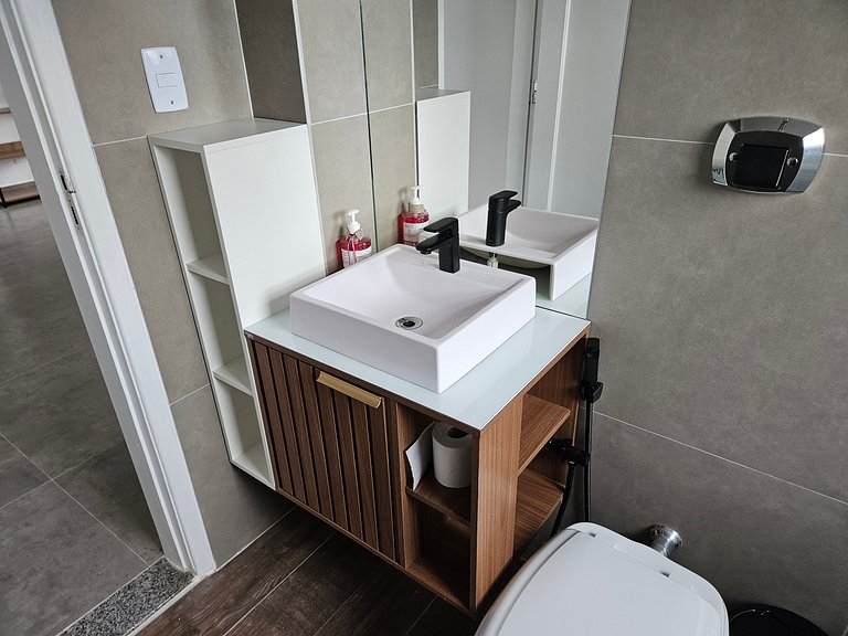 São Vicente: Conforto e Praticidade, 4 Hóspedes.