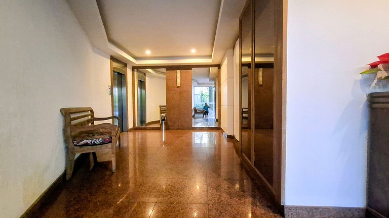 São Conrado: Balcony, Beach and Pool, 4 Guests