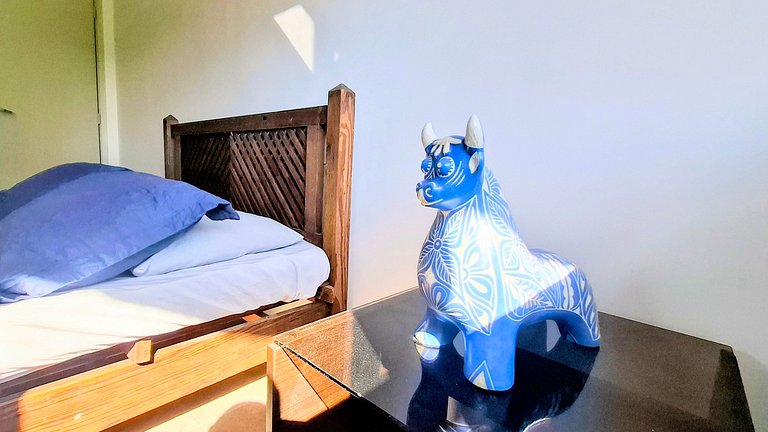 São Conrado: Balcony, Beach and Pool, 4 Guests