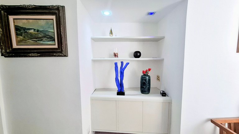 São Conrado: Varanda, Praia e Piscina, 4 Hóspedes