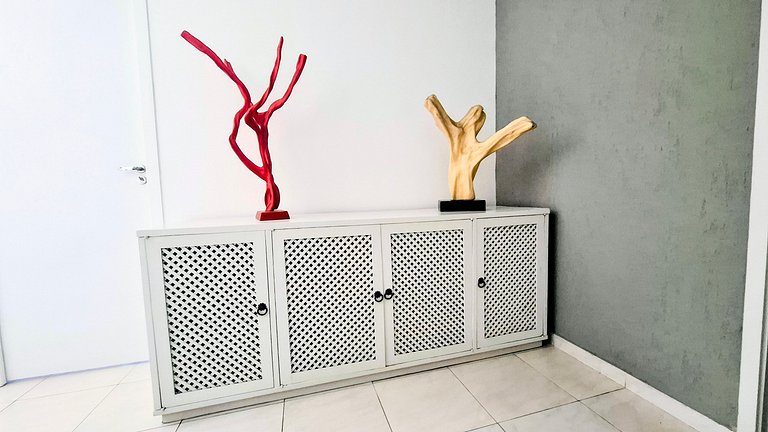 São Conrado: Balcony, Beach and Pool, 4 Guests