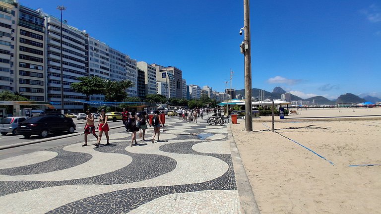 Copacabana: Vista da floresta e conforto para 4