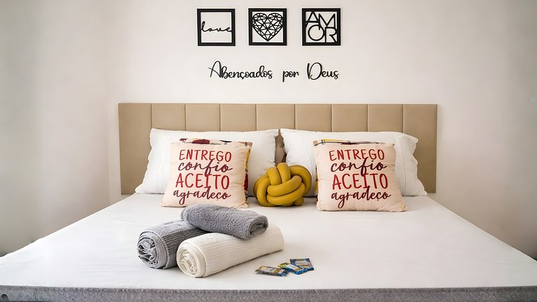 Balcón y piscina para 4 | Zona sur de São Paulo