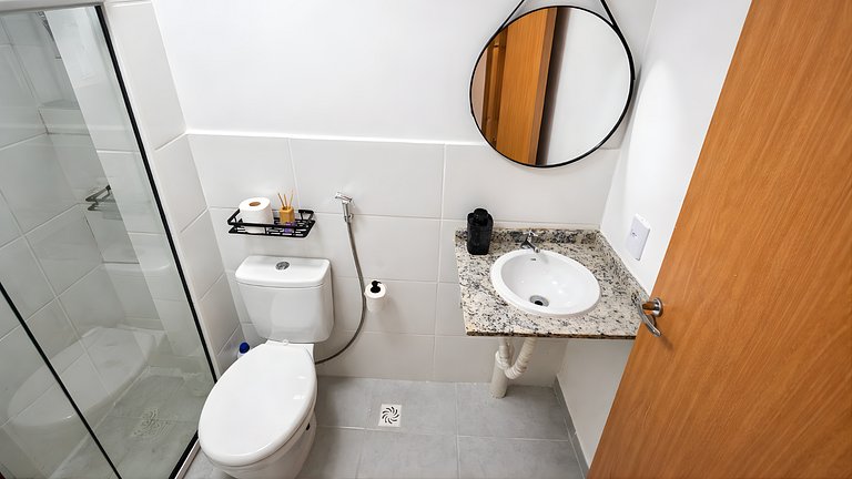 Balcón y piscina para 4 | Zona sur de São Paulo