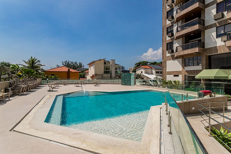 Barra da Tijuca: Frente Mar, Piscina | 4 hóspedes