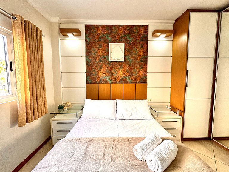 Apartamento Temporada Jurere: Moderno e Perto Praia | KQ01J