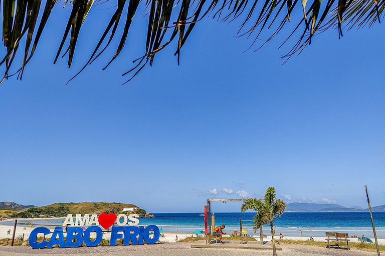 Rent apt Cabo Frio 9 guests Braga near beach