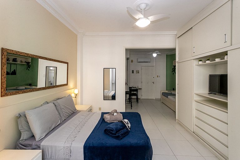 Apartamento Copacabana | Metro a 2 Min e Praia