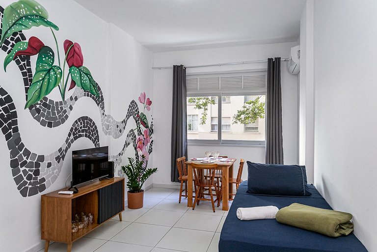 Apartamento nuevo y cómodo en Copacabana para 4 personas
