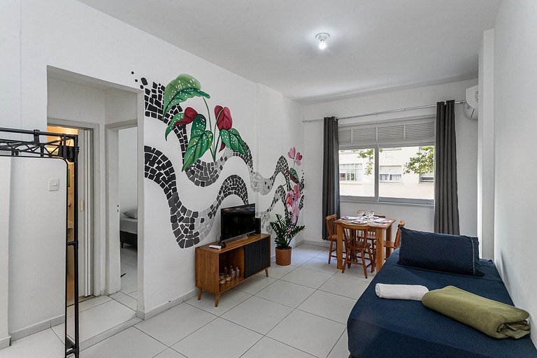Apartamento nuevo y cómodo en Copacabana para 4 personas
